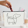 NBIAN Dachshund Gifts, Dachshund Cosmetic Bag, Dog Mom Gifts for