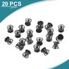 sourcing map GPU Spring Screws, 20pcs M2x6mm 5.5mm Spring OD