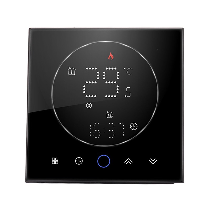 Smart Thermostat LED Screen Water Heating Control 13mm Recessed Wireless
