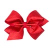 Wee Ones Girls' Glitter Vinyl Hair Bow with Grosgrain Underlay