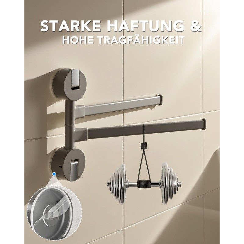Ribelli Towel Holder No Drilling Suction Cup Design Towel Rail