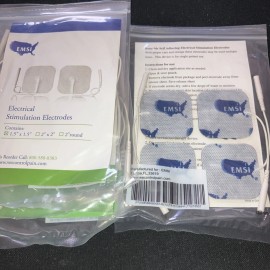 EMSI LOT of 5 EMSI Electrical Stimulation Electrodes 1.5  2-Pack New Free Shipping