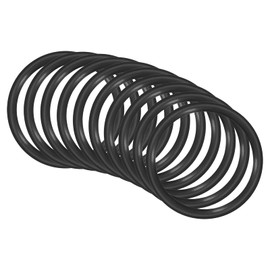 QUARKZMAN Nitrile Rubber O-Rings for Repair 50 mm x 42 mm x 4 mm for Tap Plumber Repair Seal Connection, Black Pack of 10