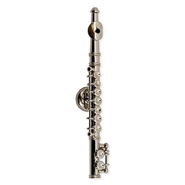 Silver Flute Miniature Replica Magnet, Size 3 inch