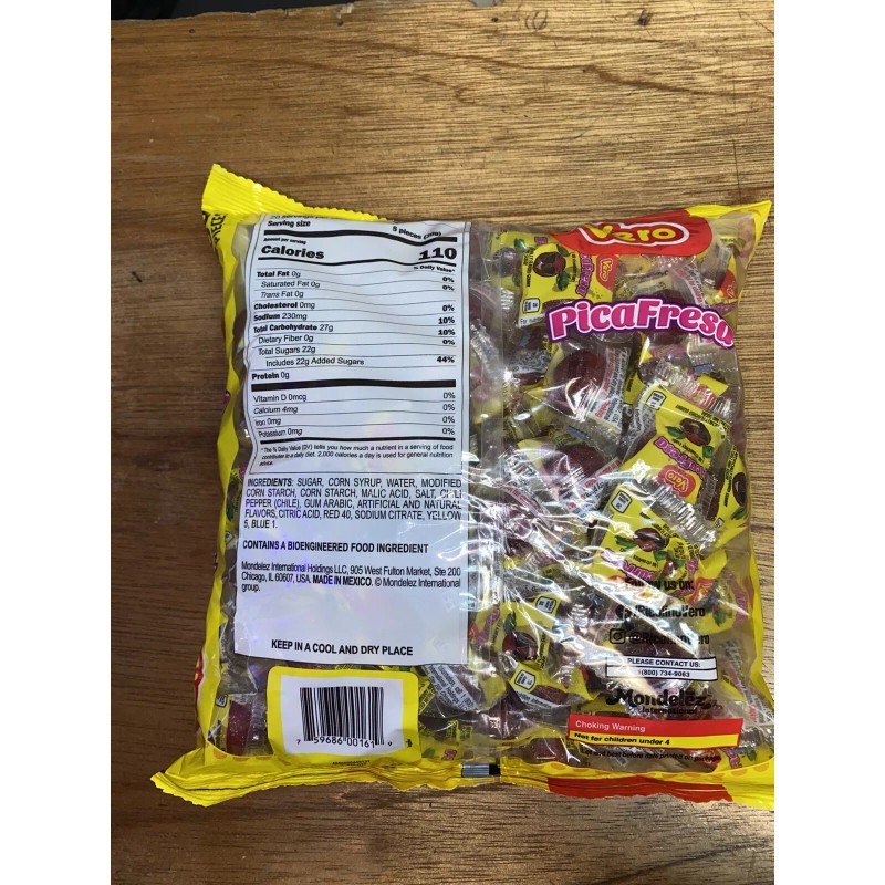 Vero Pica Fresca Strawberry Mexican Gummies - Pack of 100