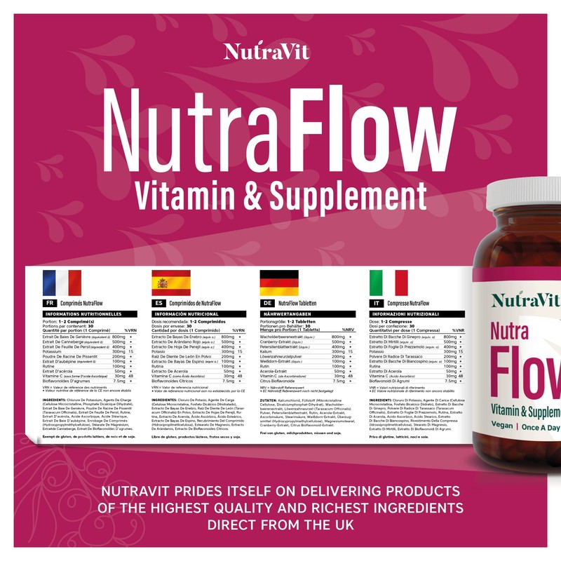 NUTRAFLOW - UTI Vitamin | Urinary Infection Vitamin - 30