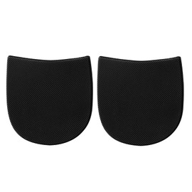 Shoe Repair Rubber Heel Replacement, Boot Heel Replacement Repair Heels Anti-Slip Heels Pads 5/32 Inch (4mm) Thick, 1 Pair Black