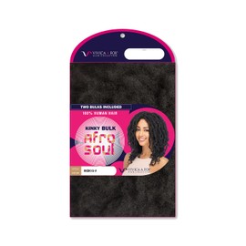 Vivica A Fox Hair Collection HKBK16L-V Human Hair Afro Curl Kinky Bulk Extension, P2216, 5.8 Ounce