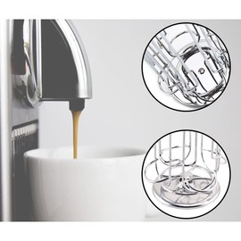St@llion Chrome 24 Coffee Pod Stand Capsule Holder 360 Degree Revolving Rotating Capsule Coffee Pod Holder Tower Stand Rack for Dolce Gusto-Pack of 1