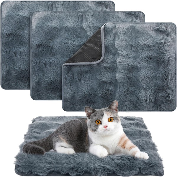 Clysee 3 Pack Self Warming Cat Bed 16x24 Inch Thermal