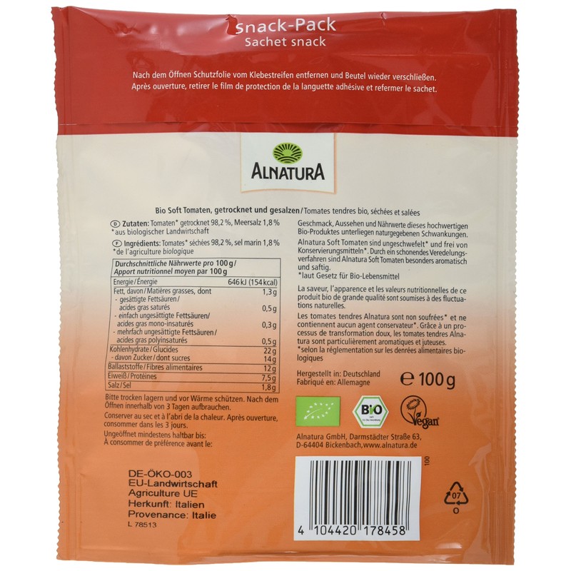 Alnatura Organic Dried Tomatoes 100g