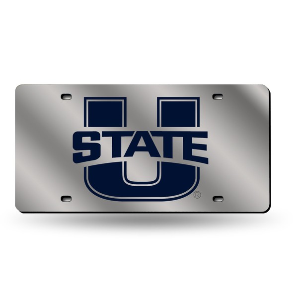 Rico Industries NCAA Utah State Aggies Laser Inlaid Metal License Plate Tag