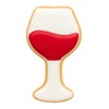 Wine Glass Cookie Cutter with Easy Push Design (4.5 inches)