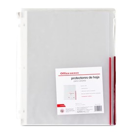 Office Depot | Protectores de hojas para carpeta | porta hojas para carpetas tamaño carta | protector de hojas tamaño carta traslúcido mate | protectores de hojas 25 piezas
