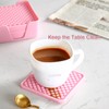 Colinda Silicone Drink Coasters with Holder, Set of 6, for