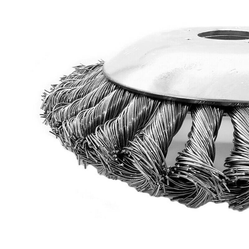 6/8" Weed Brush Steel Wire Trimmer Wheel Garden Lawnmower Grass