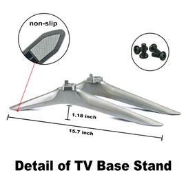 ECONTROLLY 75C350KU TV Base TV Stand Legs Compatible with Toshiba 75-inch Class C350 Series LED 4K UHD Smart TV 75C350KU - TV Stand Base with Screws 75A53FUR 70A53FXVT 70A56ESV 70A6HV 70A68H