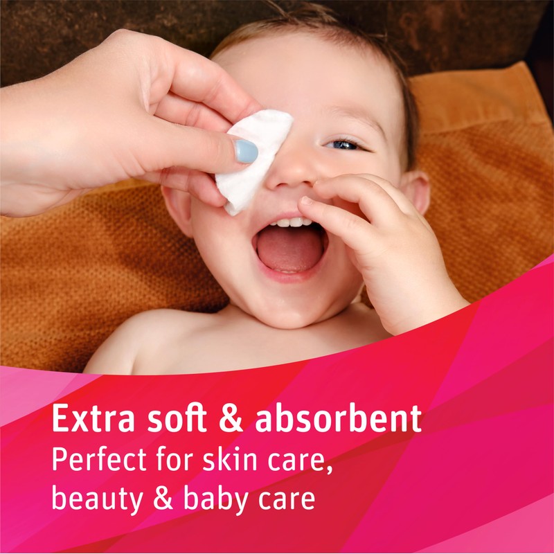 Simply Soft Premium Organic Cotton Rounds, 100 Count (Pack of