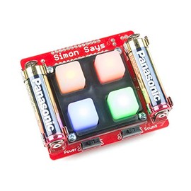 SparkFun Simon Says - Through-Hole Soldering Kit - Beginning Skill Level Project Build a Game Use for STEM Education Learning Classroom at Home Library Makerspace Fun for Kids and Adults