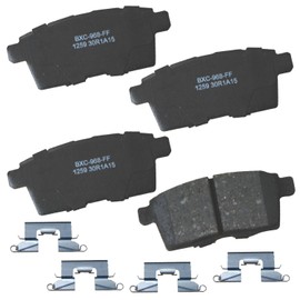 Bendix Premium SBC1259 Ceramic Rear Brake Pads for Ford Edge 2010-2007, Lincoln MKX 2010-2007, Mazda CX-7 2012-2007, CX-9 2011-2007, CX-9 2015-2013