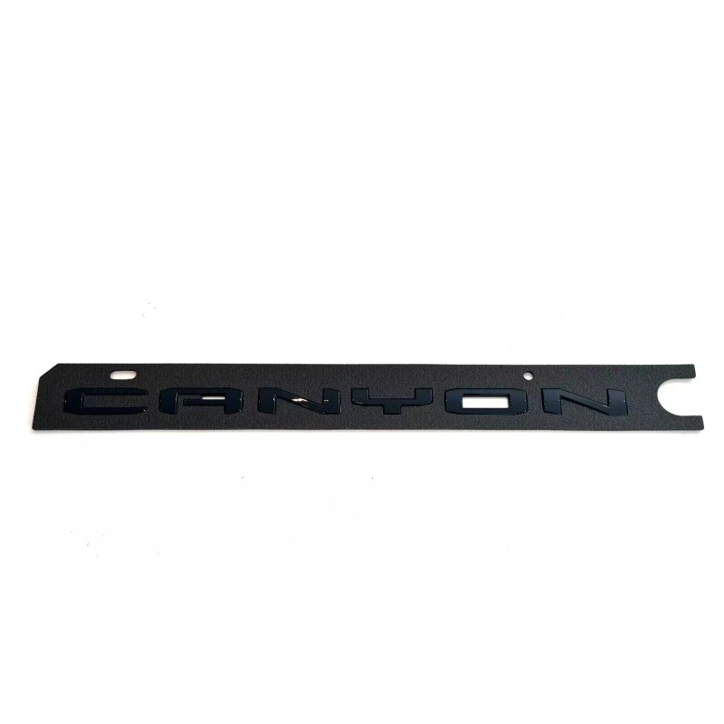 GMC 1PC Gloss Black Middle Tailgate Canyon Emblem Badge Fit