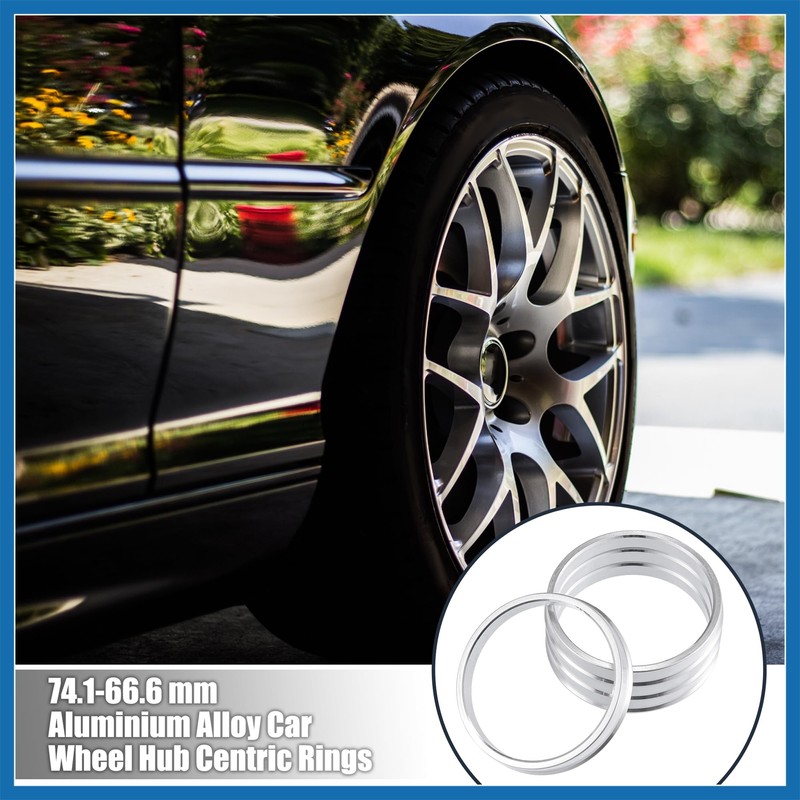 A ABSOPRO 4pcs Auto Hub Centric Rings Wheel Bore Center