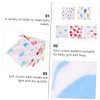 SUPVOX 5Pcs Face Towels Soft Pure Cotton Muslin Washcloths for