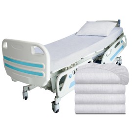 [4 Pack] Fitted Hospital Bed Sheets, Soft Jersey Knitted T-Shirt Quality