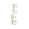 Spectrum 65178 Sweep Wall Mount 9-Hook Single Rack, Satin Nickel
