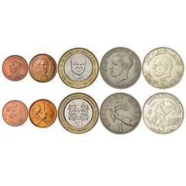 Hobby of Kings 5 Coin Collection | Presidents | Dawda Jawara | John Vorster | Mwai Kibaki | Julius Nyerere | Habib Bourguiba | 1966-2003