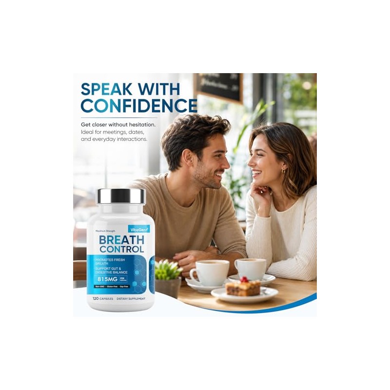 Bad Breath Treatment for Adults, 7-in-1 Advanced Breath Control Supplement