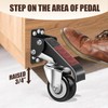 SPACECARE Workbench Casters kit 900Lbs Heavy Duty Quick Release 2