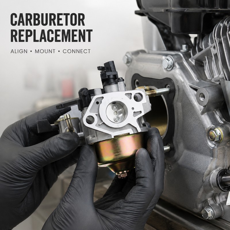 GX240 GX270 Carburetor Tune-Up Kit with Air Filter & Spark