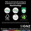 signz SIGNZ Schnellhefter DIN A4, stabil, 11 Stück, grau, transparenter