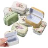WRITWAA 8 Pcs Small Tin Box Tin Boxes With Hinged