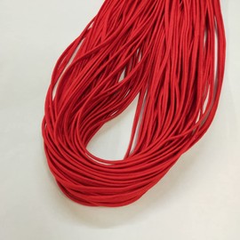 Acrylic Cord Color Cord Bellows Cord Embroidery Drawstring String Craft Fine Approx. 0.1 inch (3 mm) 30 m (1100) (50.Red)