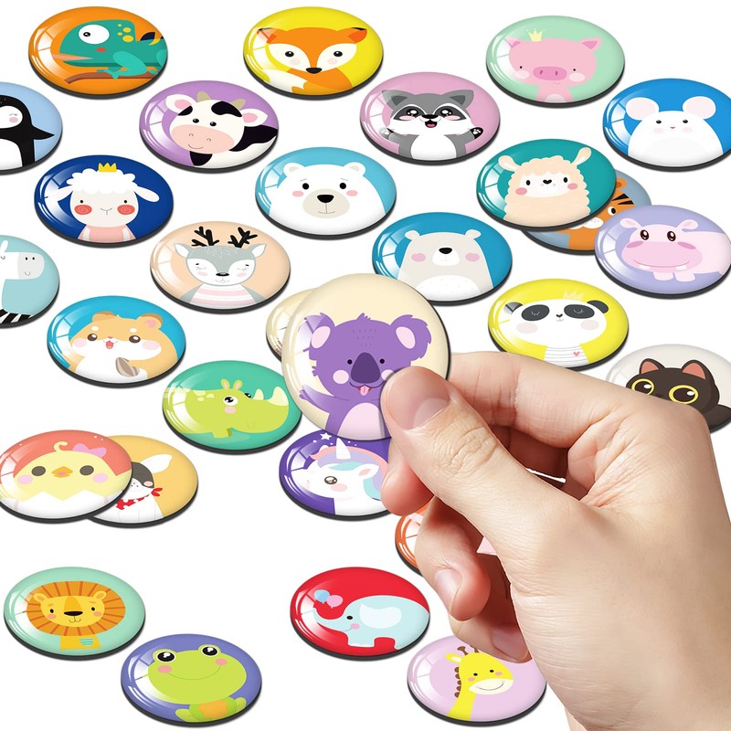 MORCART 30pcs Magnet Cute Animals Refrigerator Whiteboard Magnets Decoration