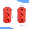 Aopin 2mm to 3mm Red Rigid Couplings Set Shaft Stepper
