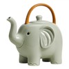 Bicuzat Ceramic 3D Cartoon Elephant Shaped Teapot, Coffee Pot, Tea