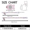 Breakaway Cat Collar, 8-12 in Adjustable Buckle Kitten Collars with