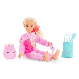 Corolle Girls Accessory Set Unicorn Onesie, 7 Pieces, for All 28 cm Dressing Dolls