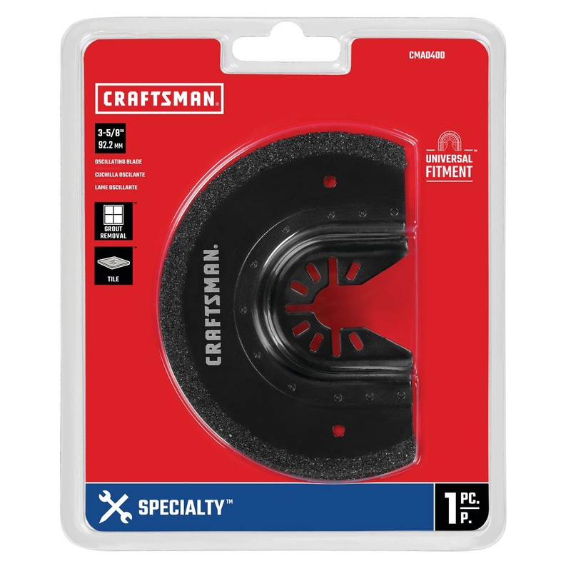 CRAFTSMAN Carbide Oscillating Tool Blade, Grout Removal Blade (CMAO400)