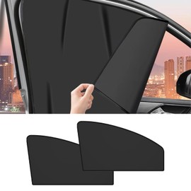 SamWinGear Driver Side Window Sun Shade 2PCS Car Magnetic Window Shades for Baby and Privacy, Car Windows Curtains Covers Front Side Glass 99% UV Protection Magnetic Blackout Windows Cover Tint