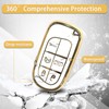 TPU Key Fob Cover Compatible with Jeep Grand Cherokee/Dodge Charger/Challenger/RAM