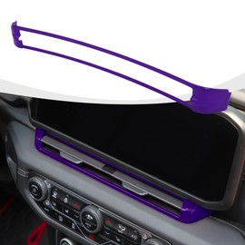 RAZPOY JL Dashboard Central Air Outlet Trim, Center Console Dash Air Conditioner Vent Cover Compatible with 2024 Jeep Wrangler JL & Gladiator JT Interior Accessories, ABS Purple