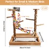 Bird Perch Play Stand Playground, Conure Parakeets Parrots Cockatiel Toys,