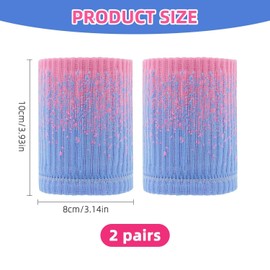 YSJCHEBS 2 Pairs of Sports Bracelets, Anti-Sweat Bracelets, Nylon Sports Bracelets, Soft and Breathable Bracelets, Suitable for Yoga, Fitness, Running, Basketball and Other Sports