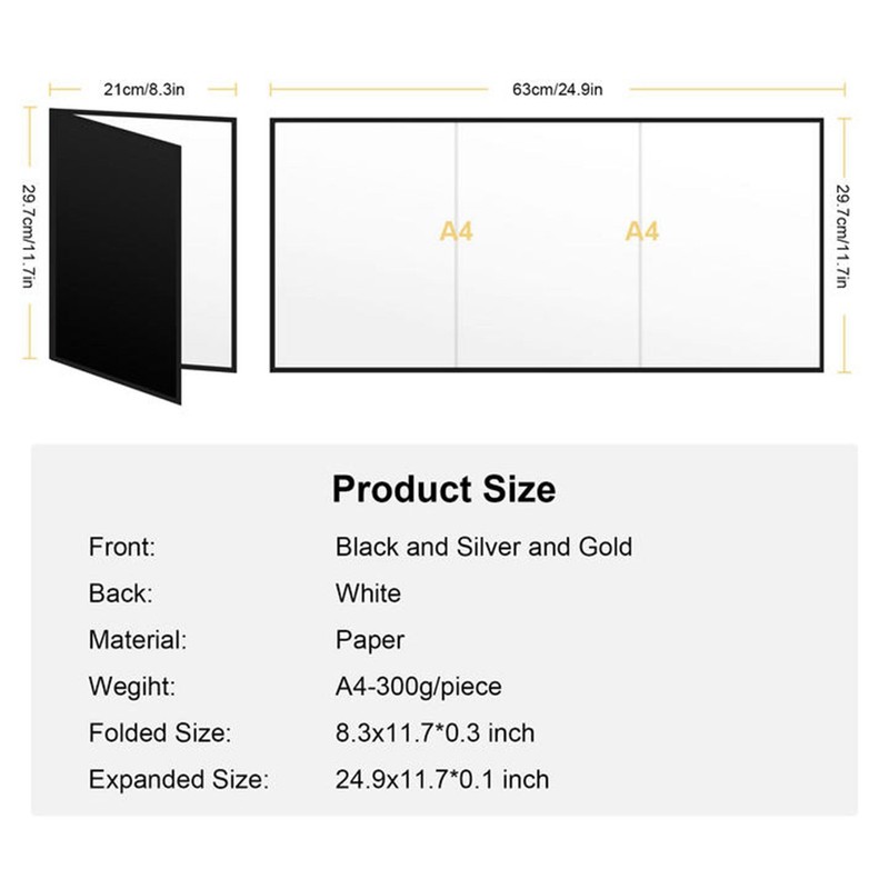 Meking 12" x 8" Light Reflector, 4 in 1 Photography