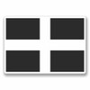 2 x 10cm/100mm Cornwall Cornish Flag Window Cling Sticker Car