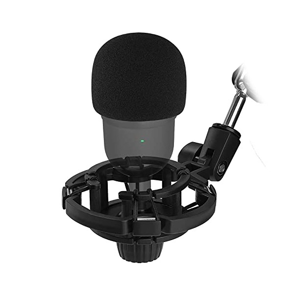 Silence Razer Mini Shock Mount with Foam Windscreen Cover, Anti-Vibration